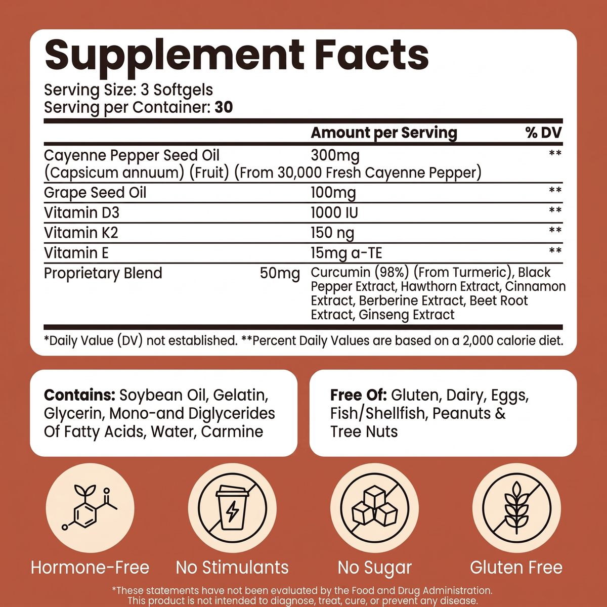 Celvine Cayenne Complex - 3mg Active Capsaicin