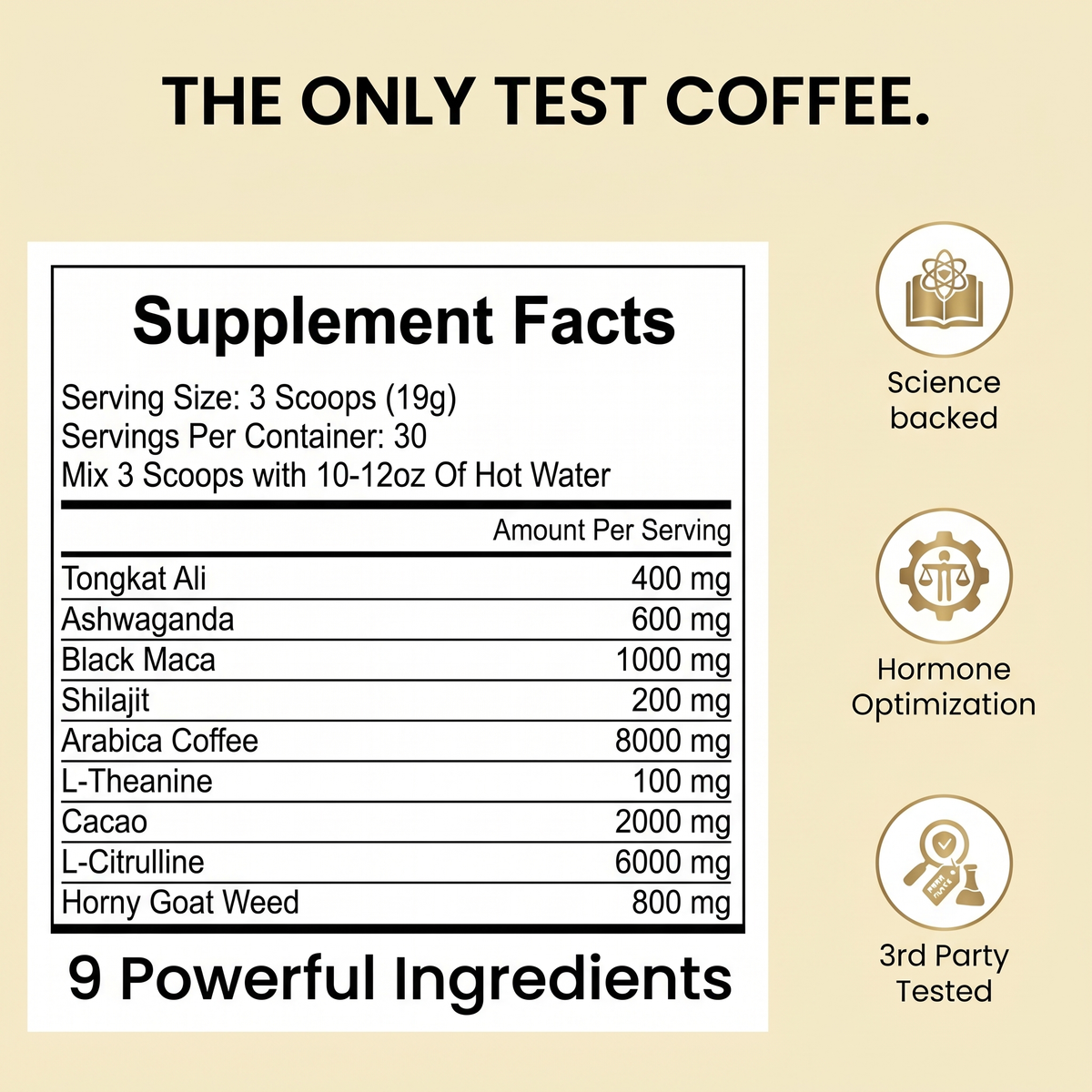 Heat Activated Testosterone Coffee